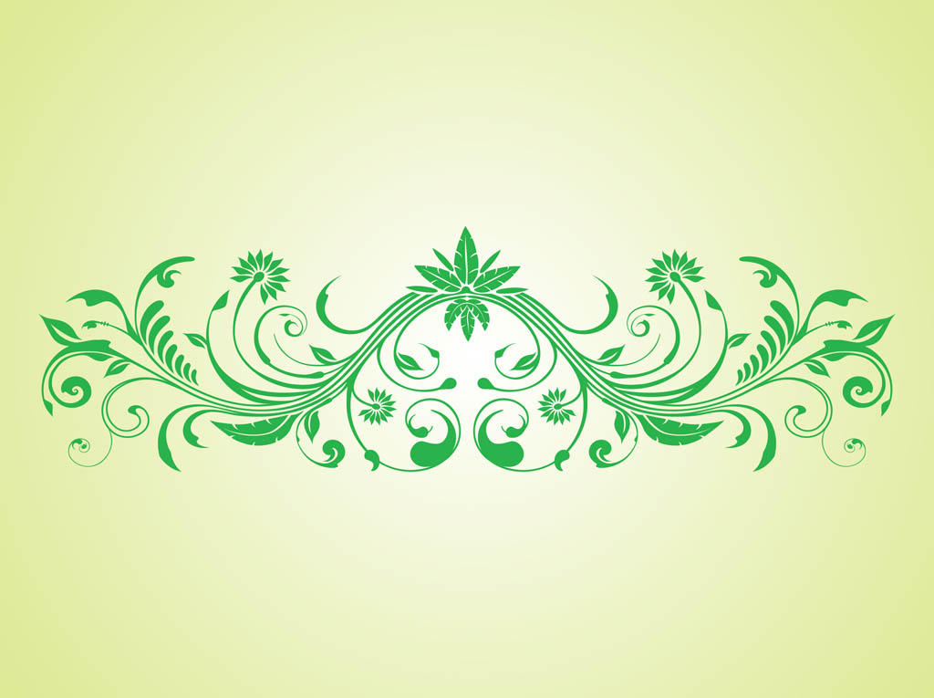 Swirling Plant Scroll