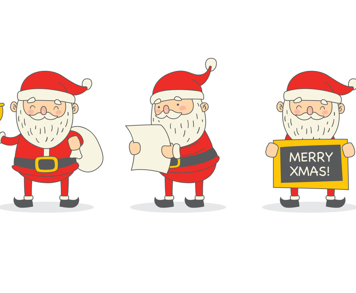 Set of Santa Claus Character