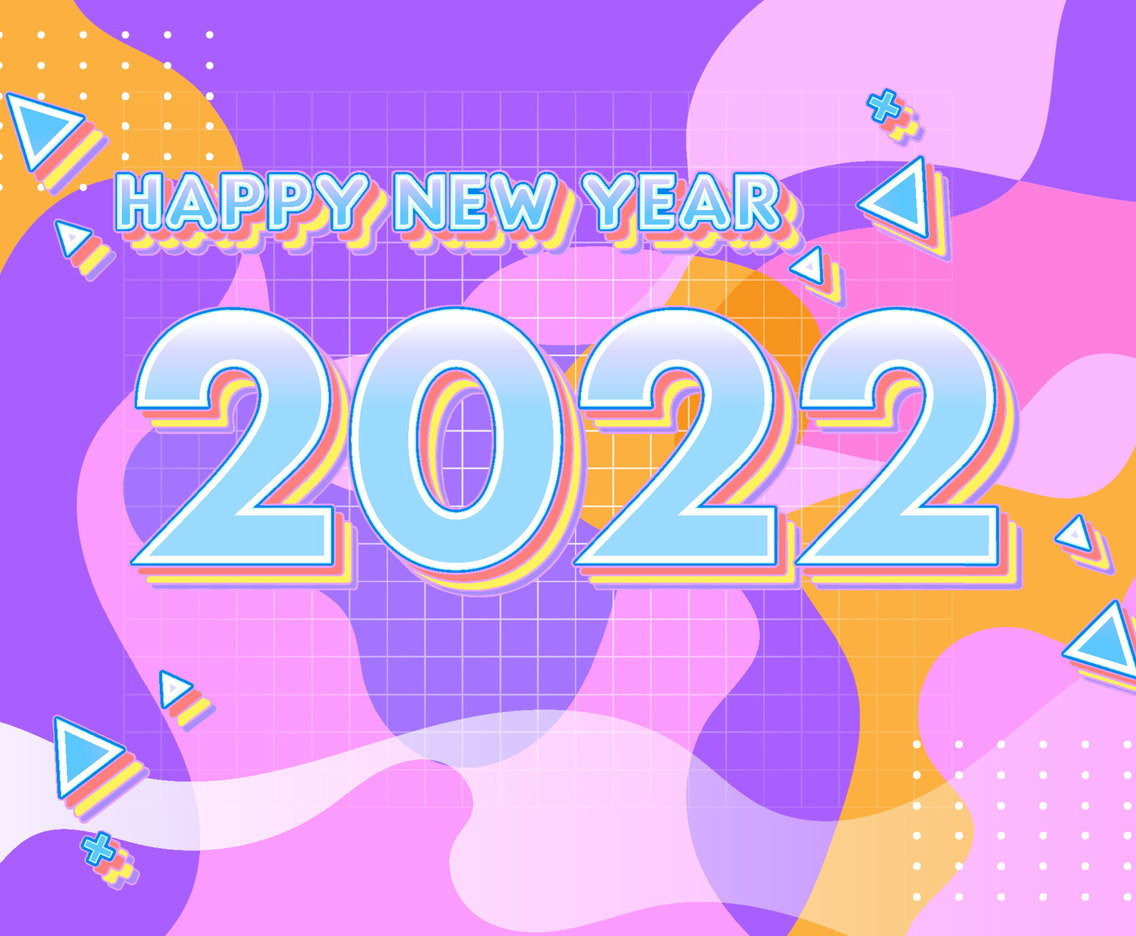 Modern Background of New Year 2022