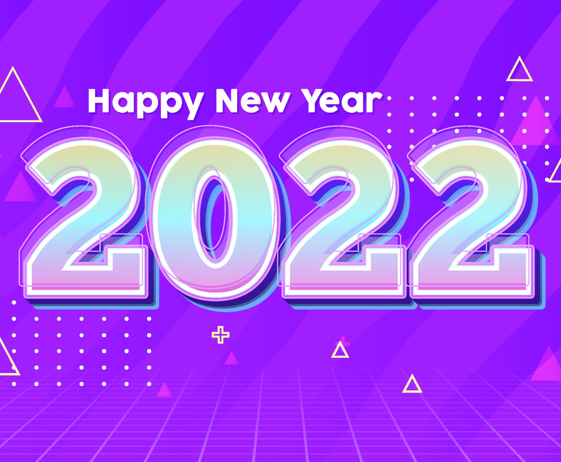 Modern Background of New Year 2022
