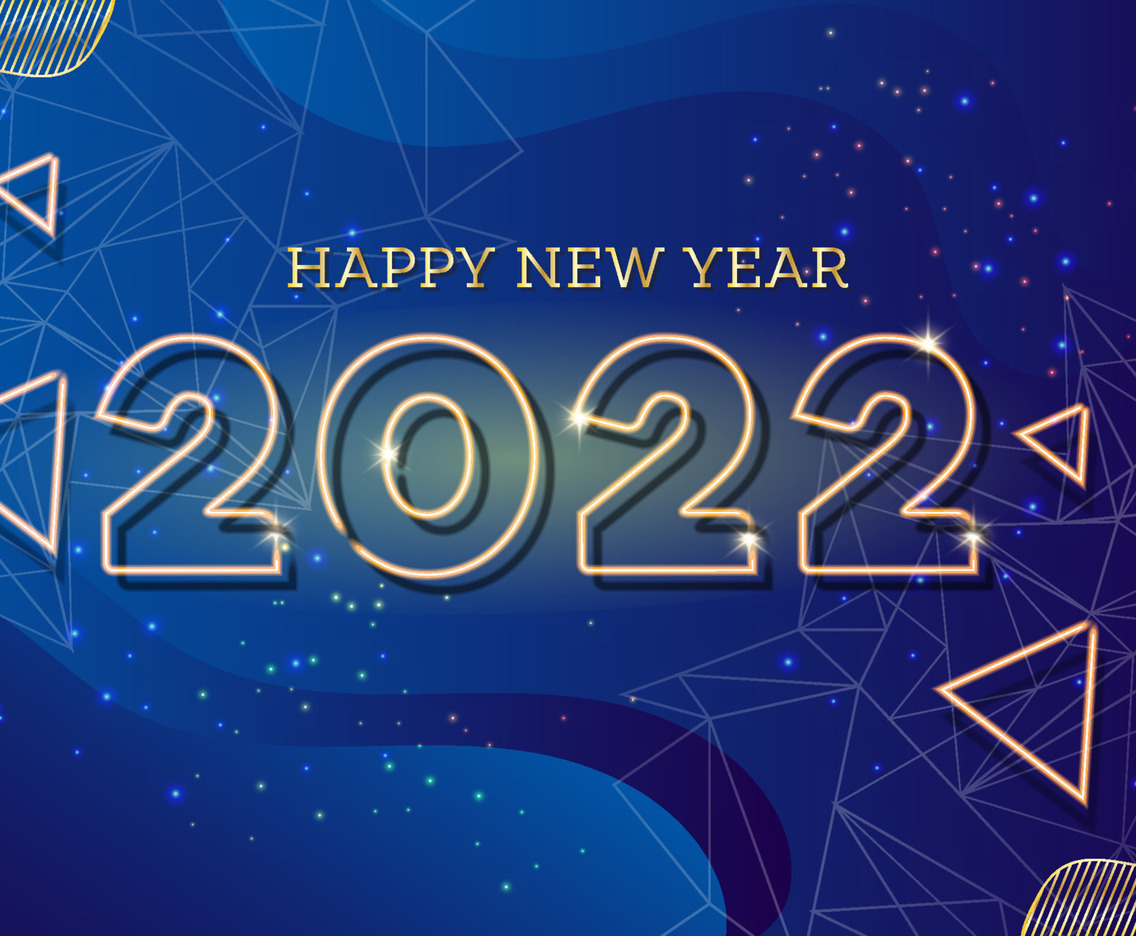 Modern Background of New Year 2022