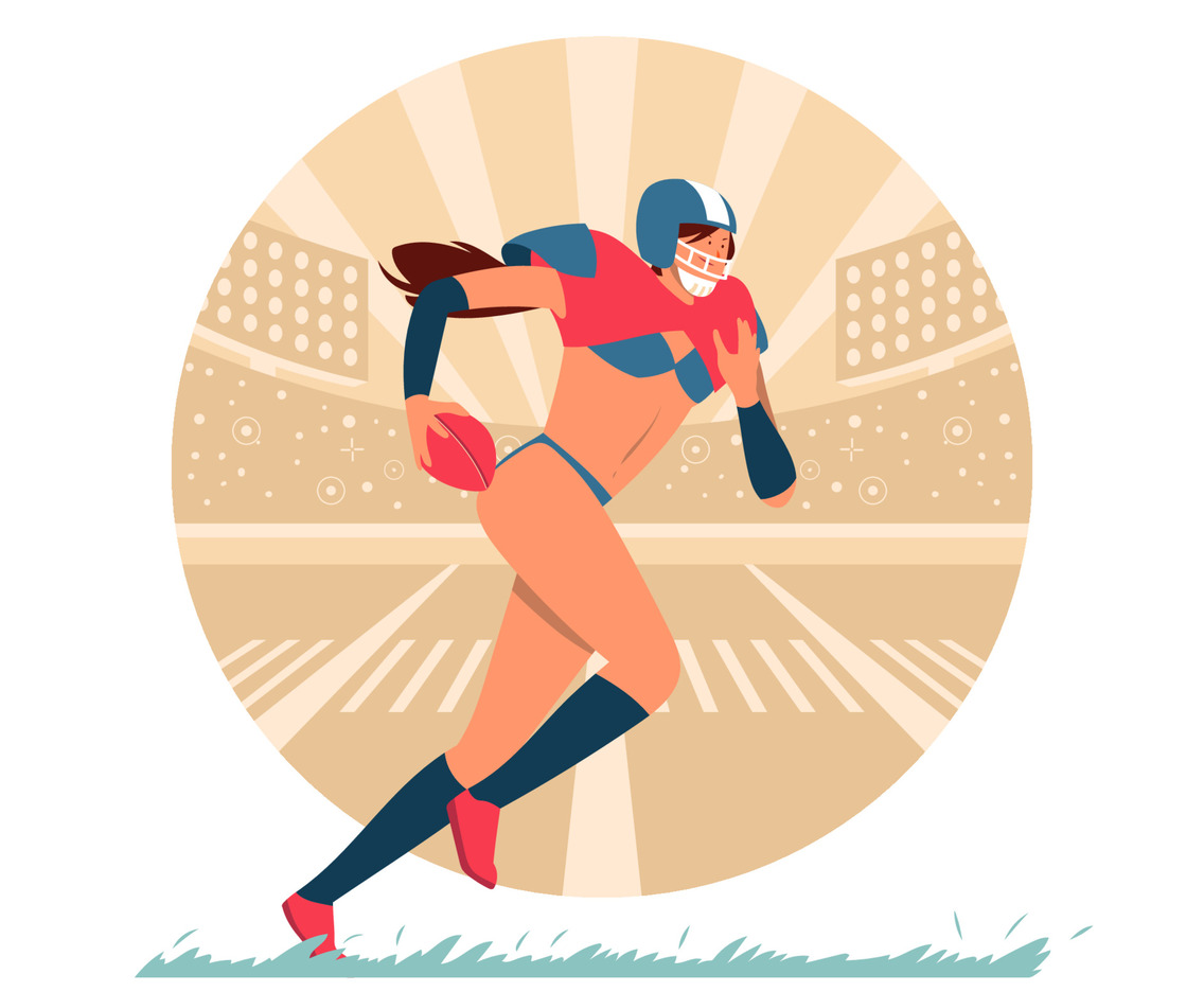 Female American Football Athlete