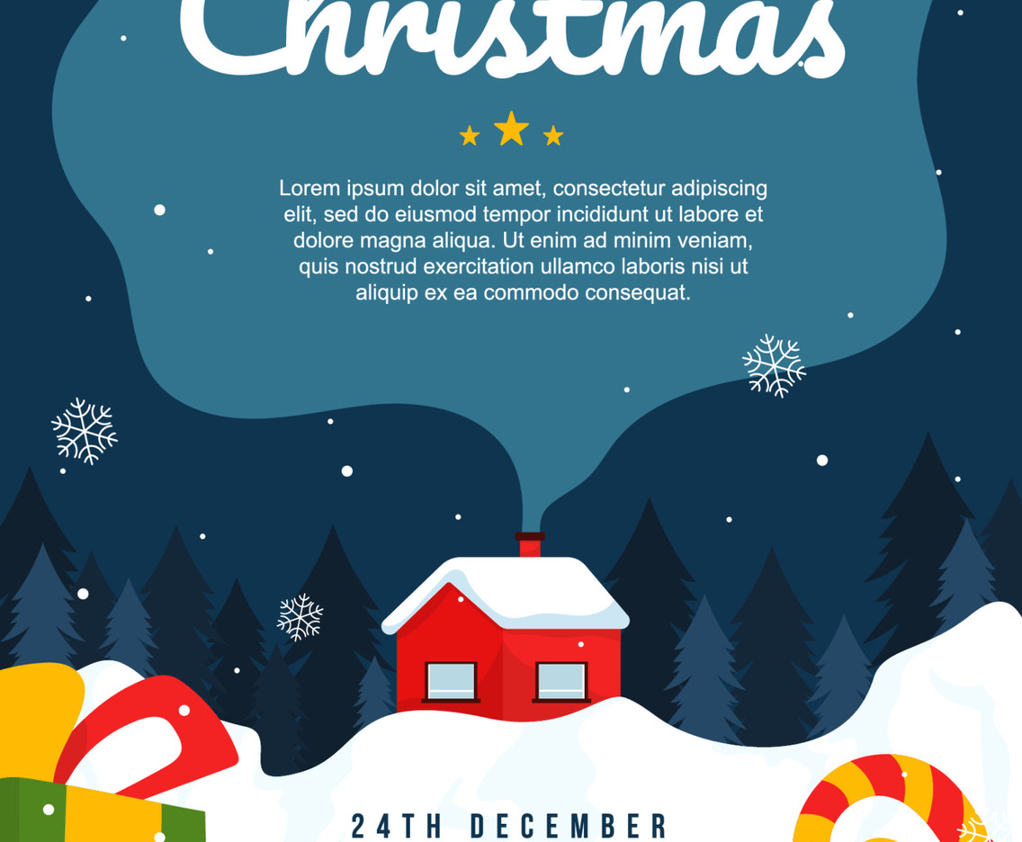 Poster Template of Christmas Party