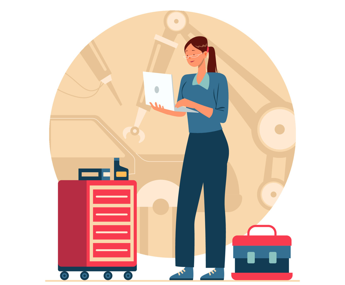 Female Automotive Technician Concept