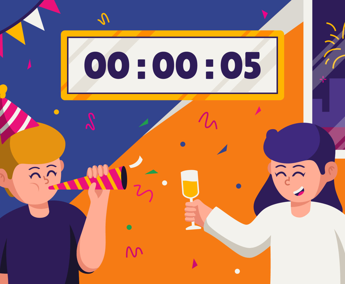 Couple Getting Ready to Celebrate New Year