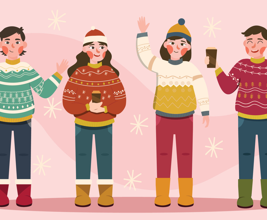 People Wearing Ugly Sweaters