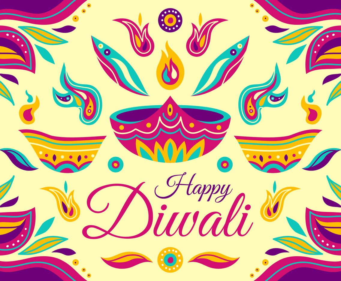 Happy Diwali Celebration Background
