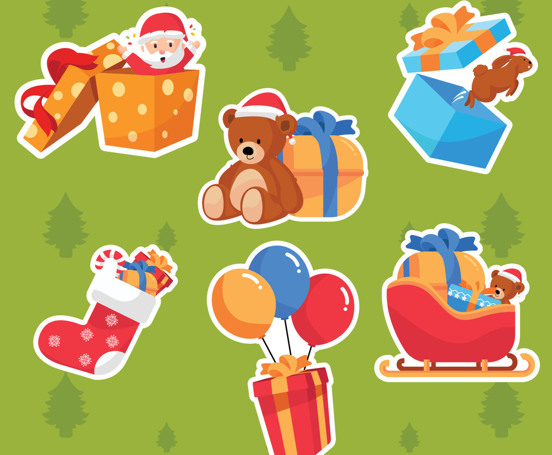 Christmas Gift Sticker Set