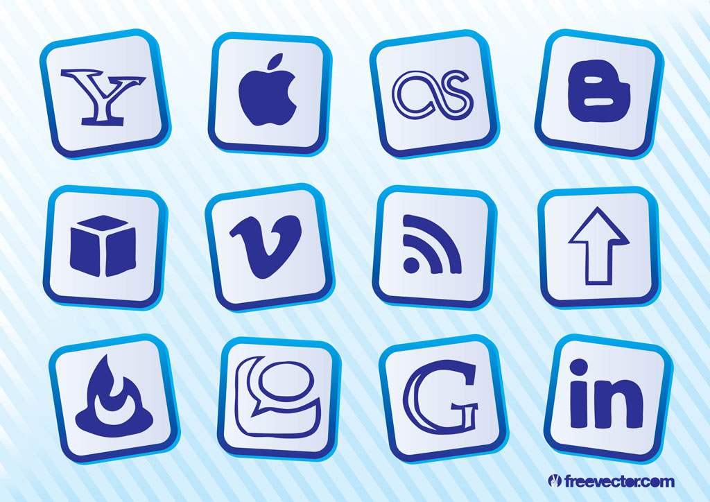 Popular Social Media Icons
