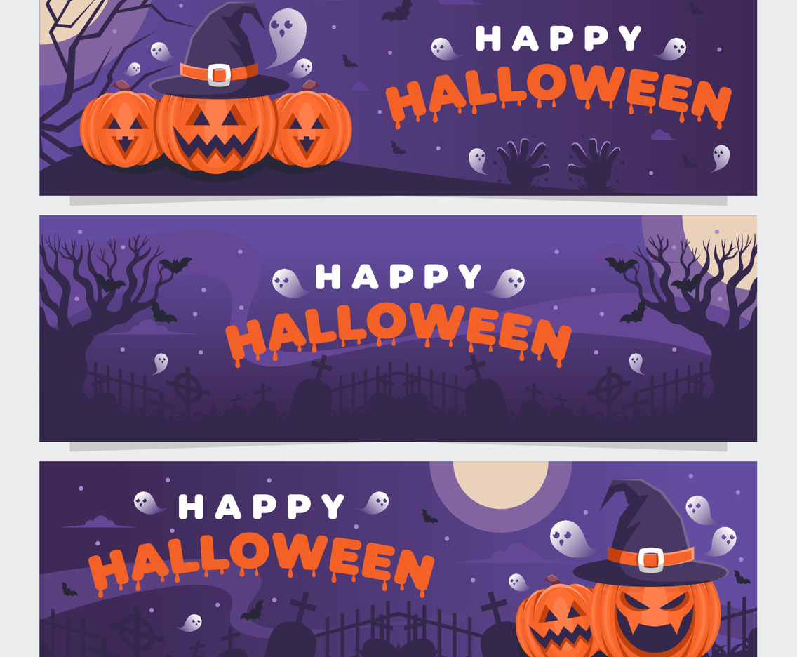 Halloween Festivity Banner Set