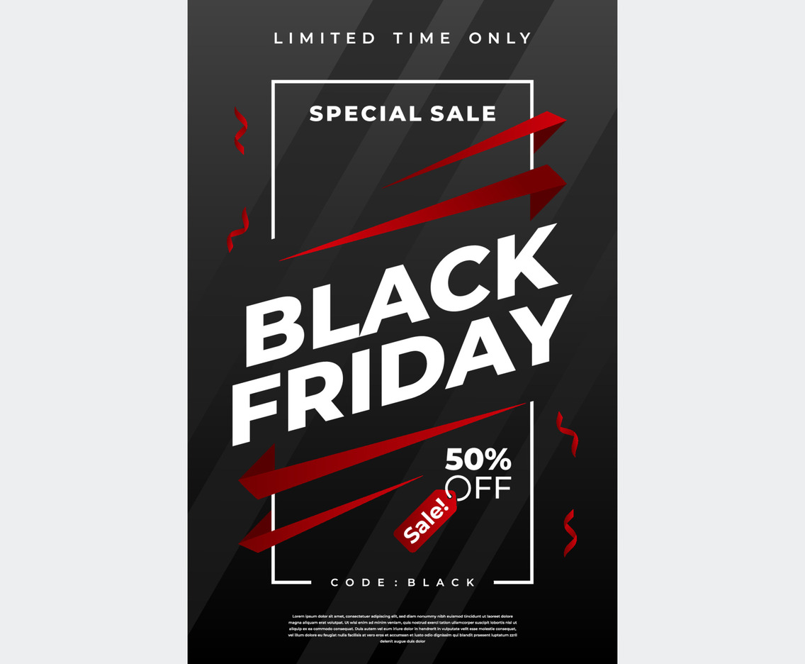 Black Friday Sale Poster Template