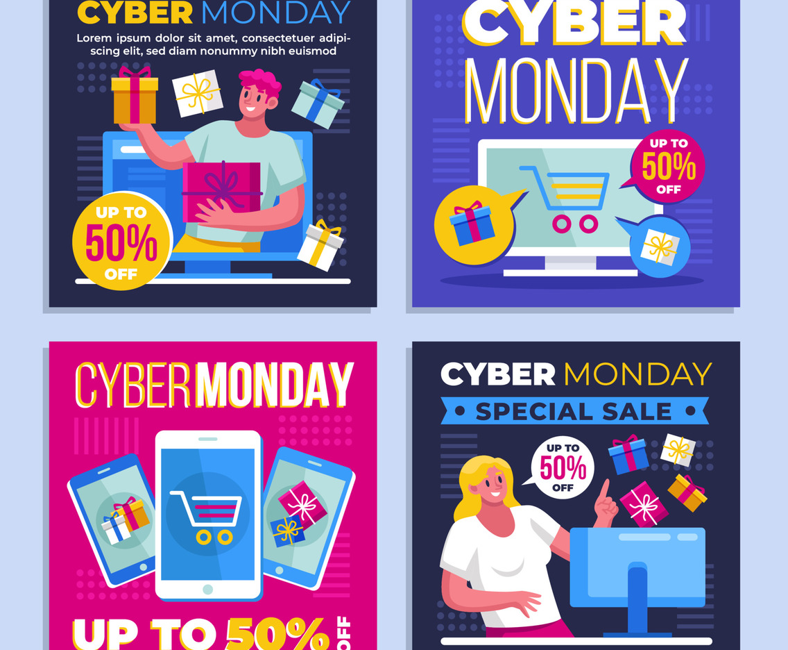 Cyber Monday Social Media Post Template