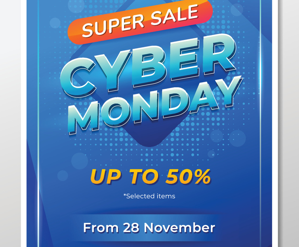 Cyber Monday Poster Sale Template