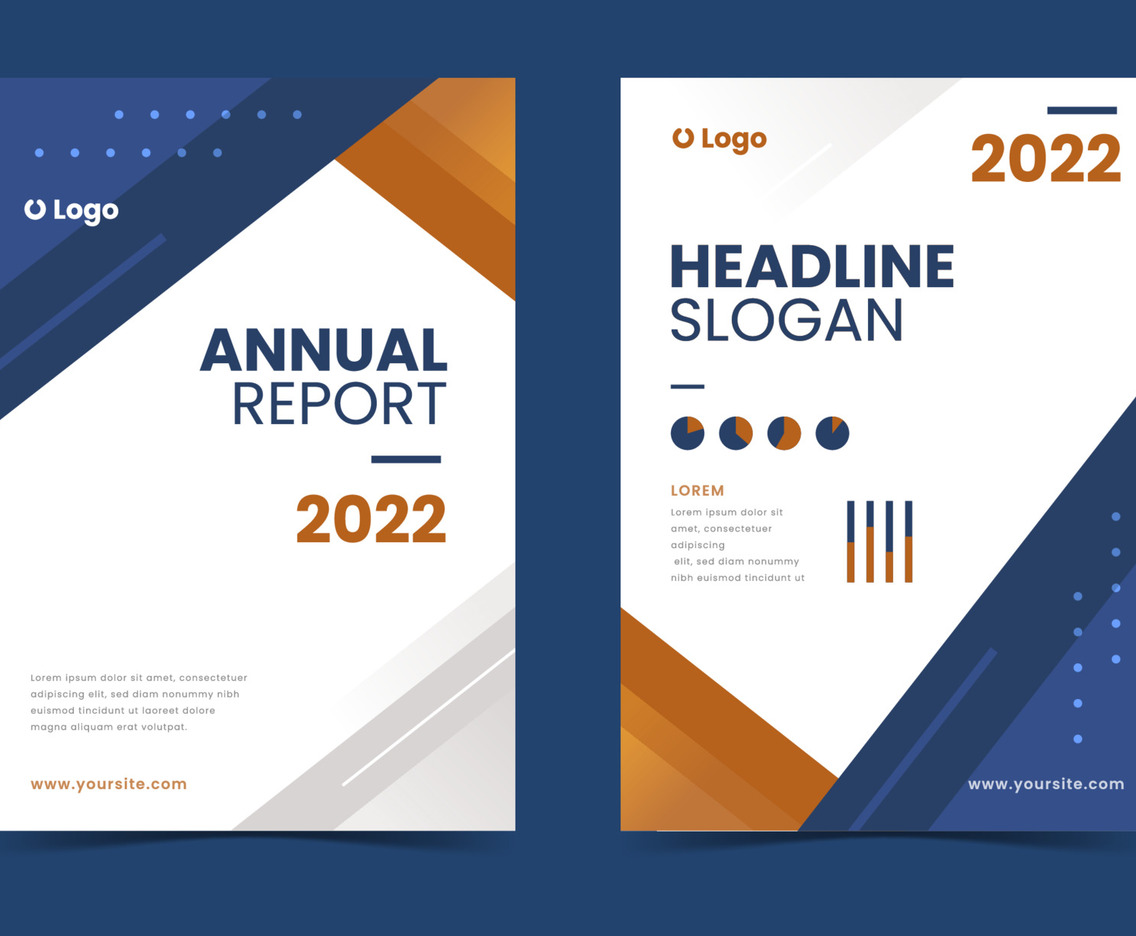 Annual Report Template Set for Business
