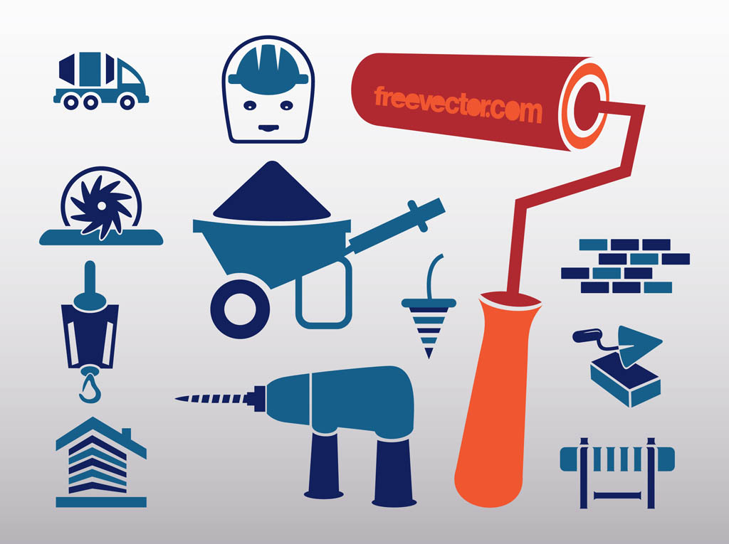 Download Construction Icons Vector Art & Graphics | freevector.com