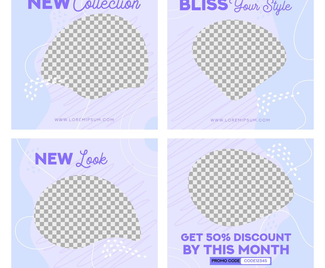 Fashion Collection Social Media Posts