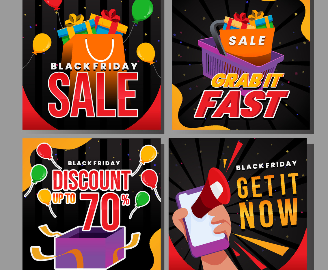 Black Friday Sale Social Media Posts