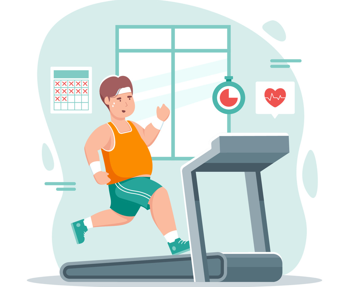 Running with Treadmill for Healthy Lifestyle Resolution