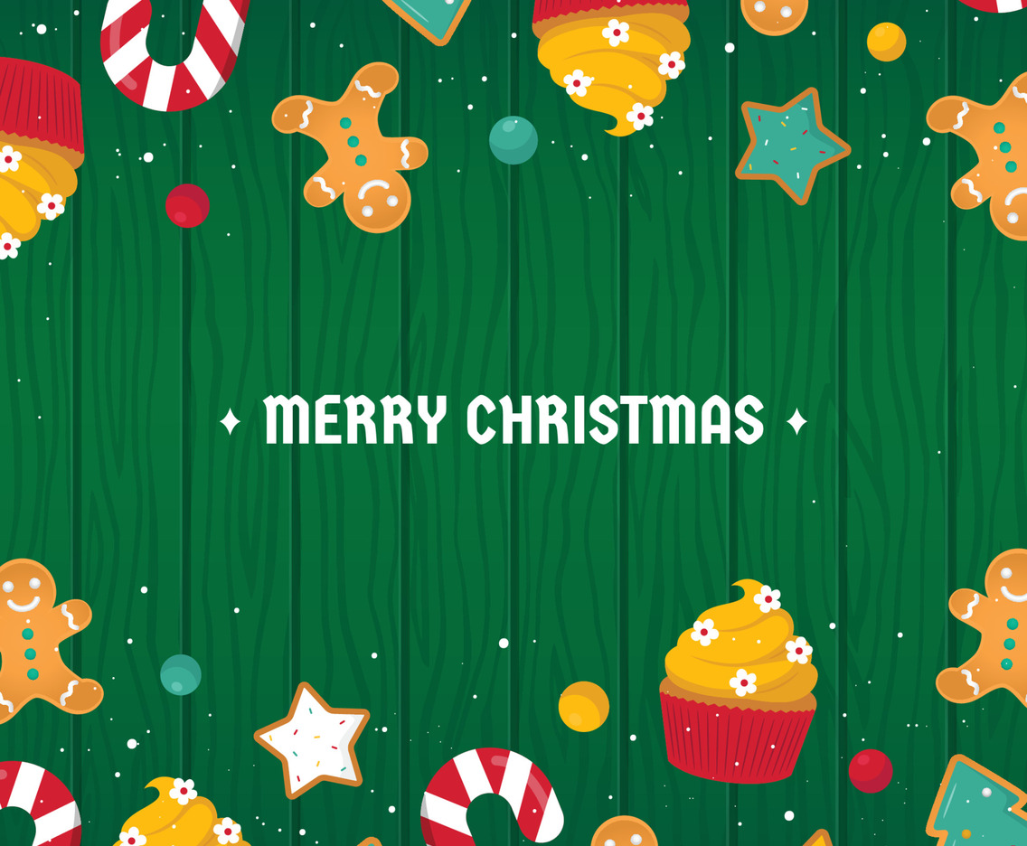 Christmas Sweets Cake Background