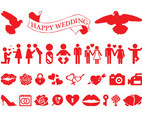 Love And Marriage Icon Set