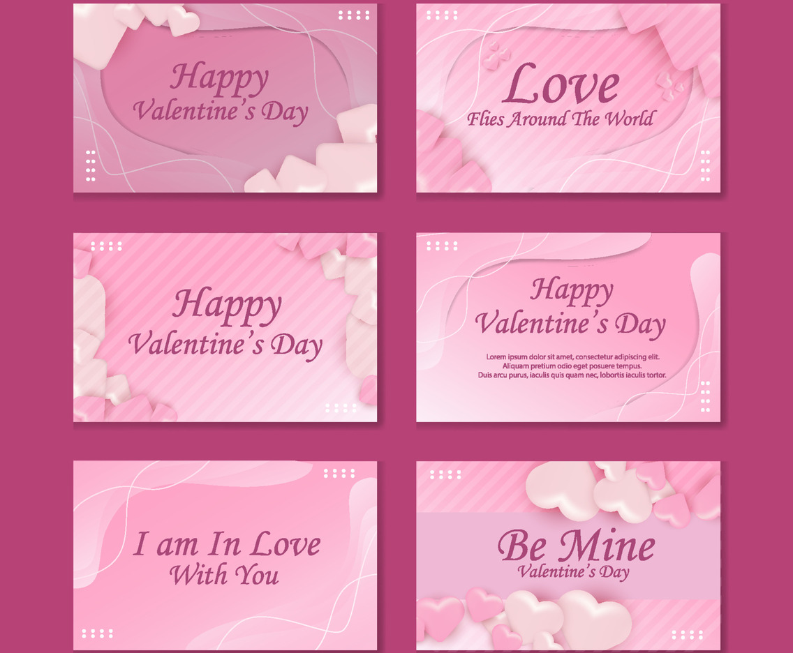 Valentine's Day Card Set