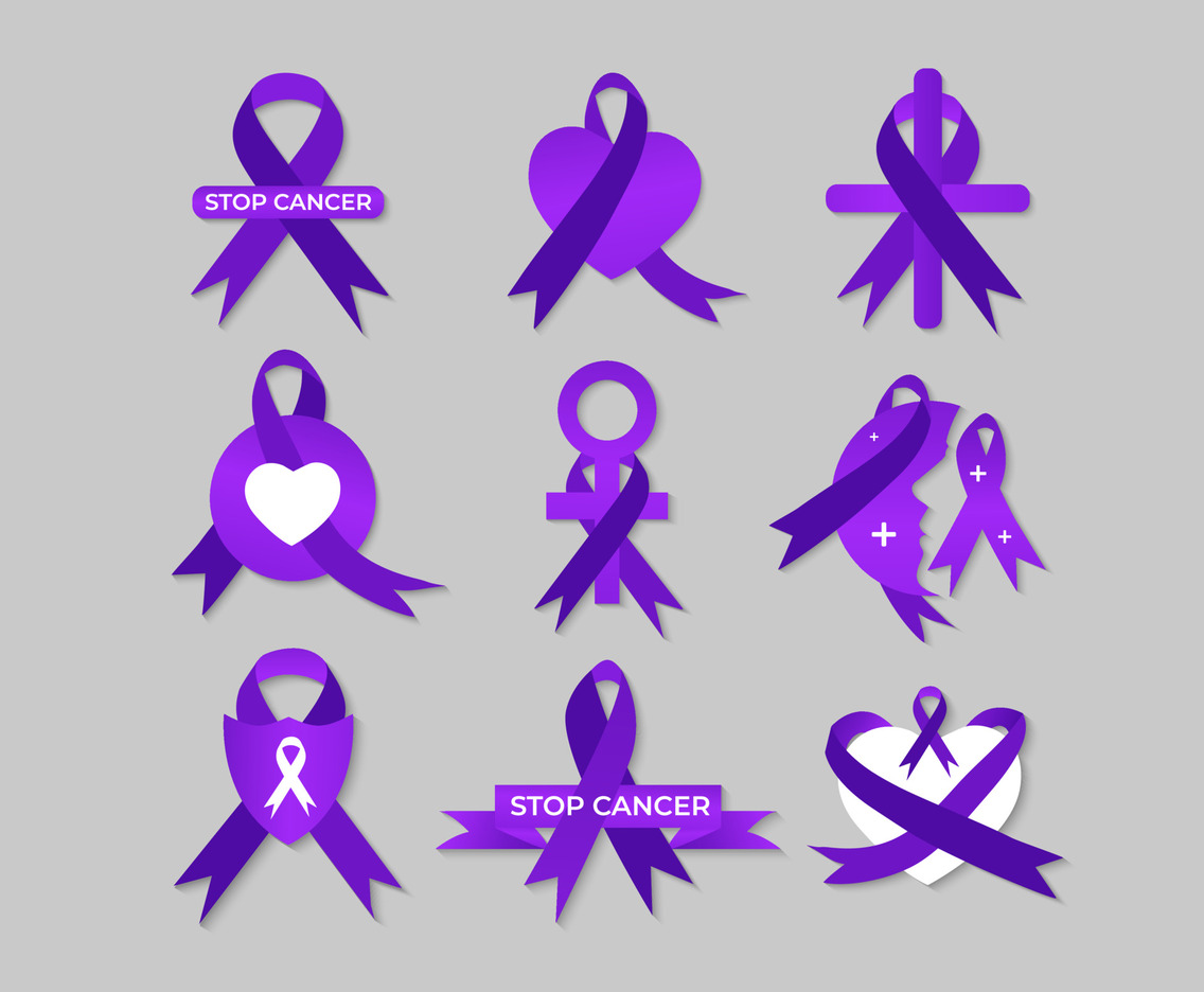 Collection of Sticker World Cancer Day Set