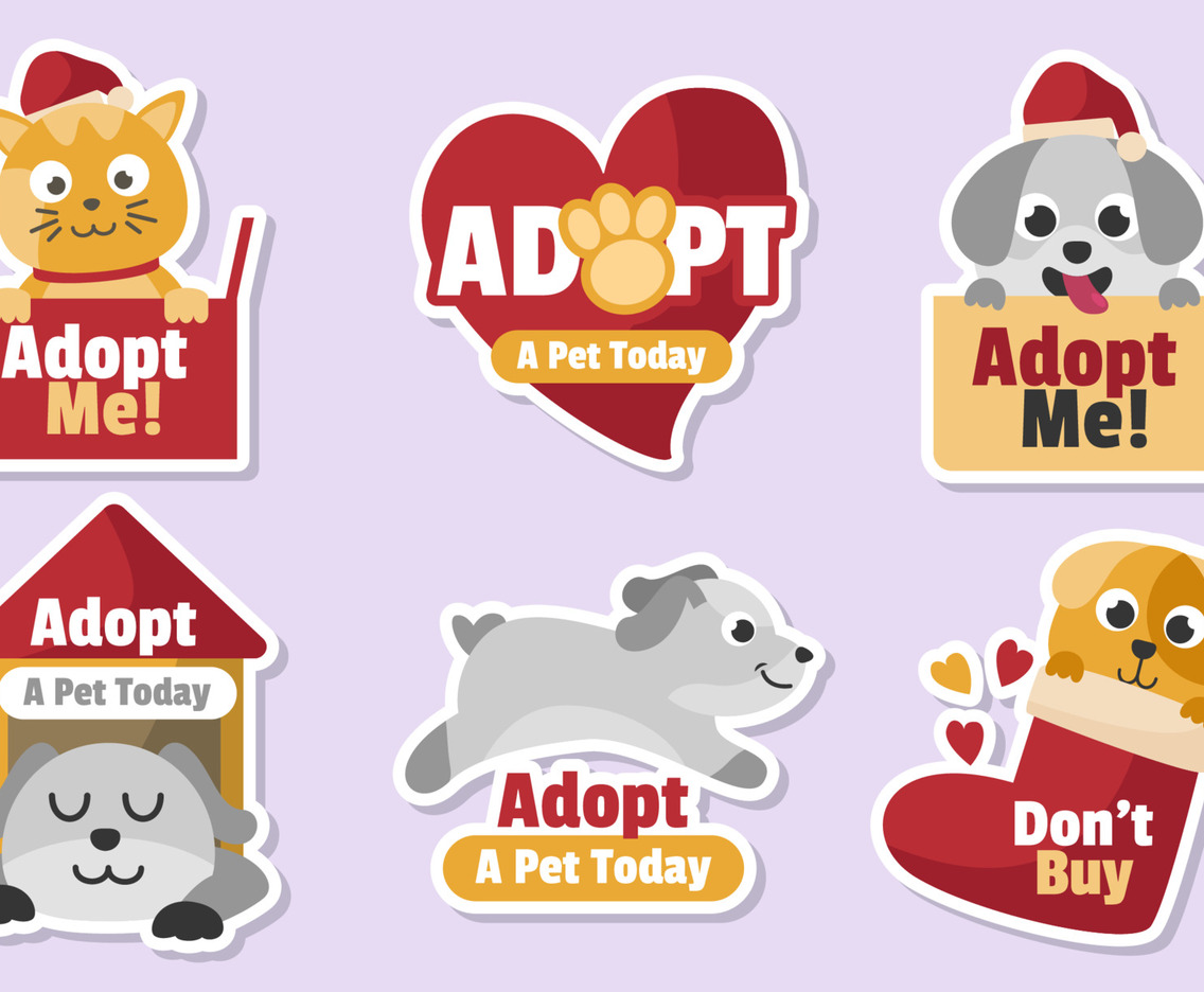 Santa Paws Sticker Collection