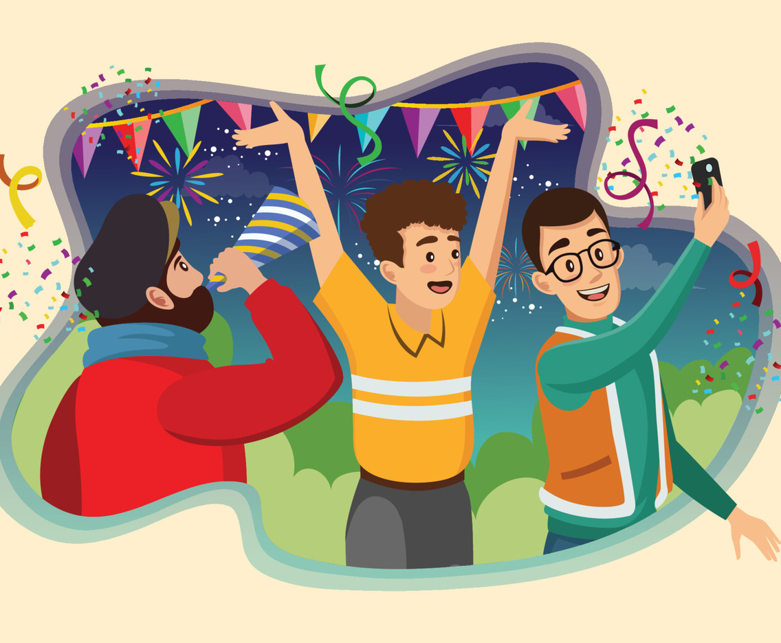 New Year Celebrations with Video Call