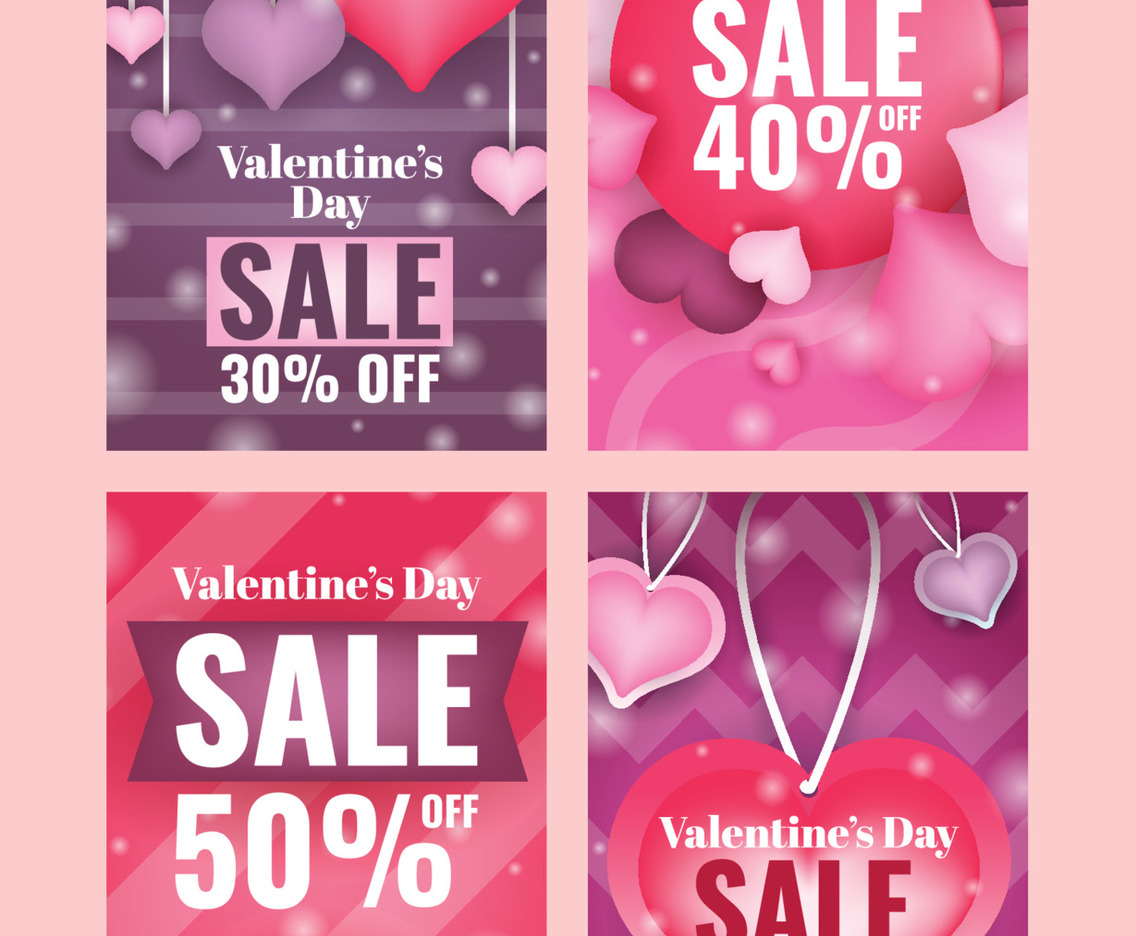 Valentine's Day Social Media Story Template Set