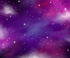 Beauty Purple Galaxy