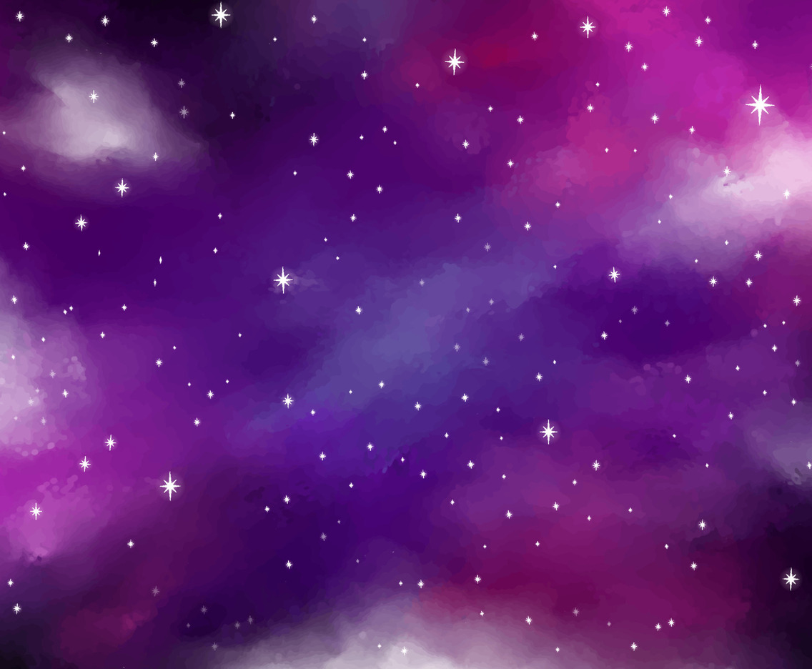 Beauty Purple Galaxy