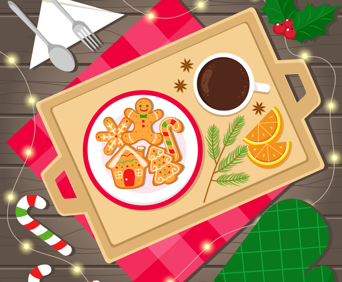 Christmas Cookies In Plate