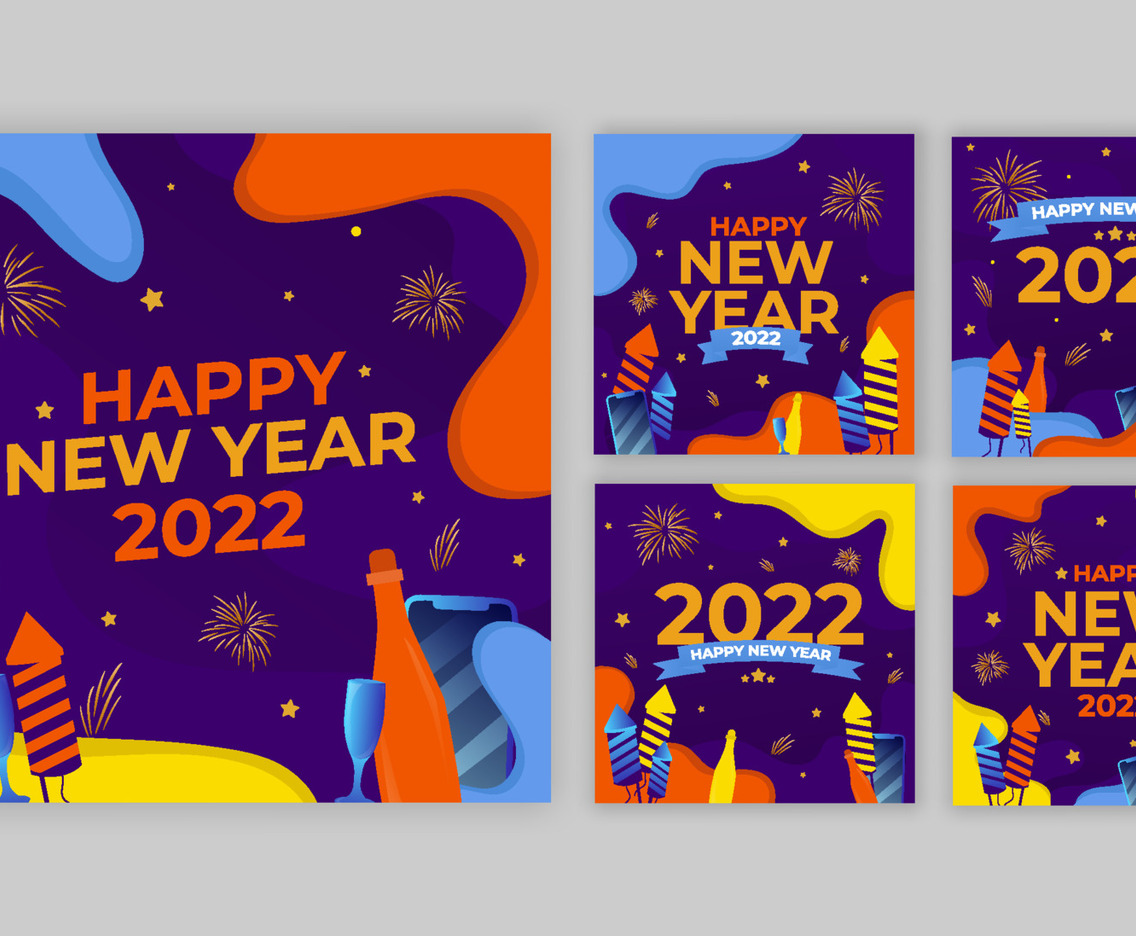 New Year Festivity Social Media Post