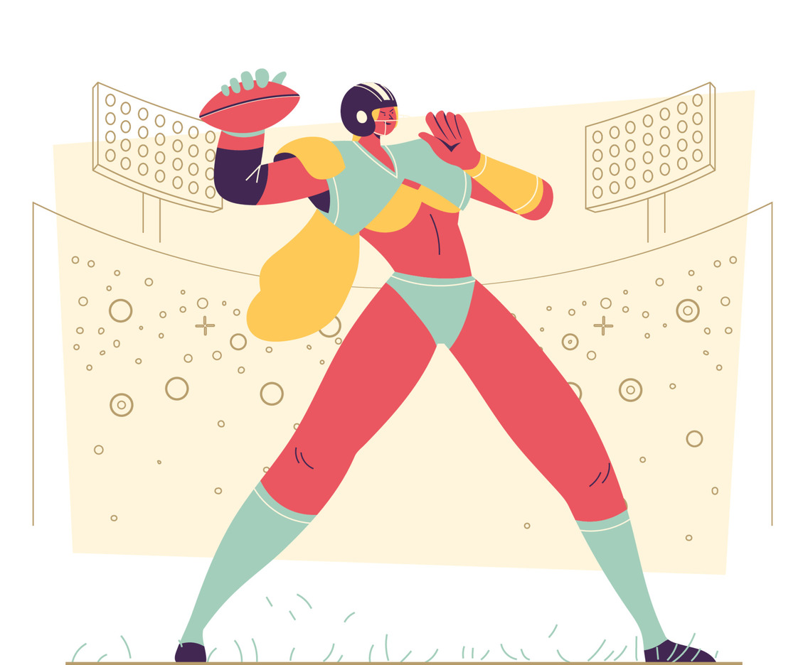 Superbowl Athlete Concept