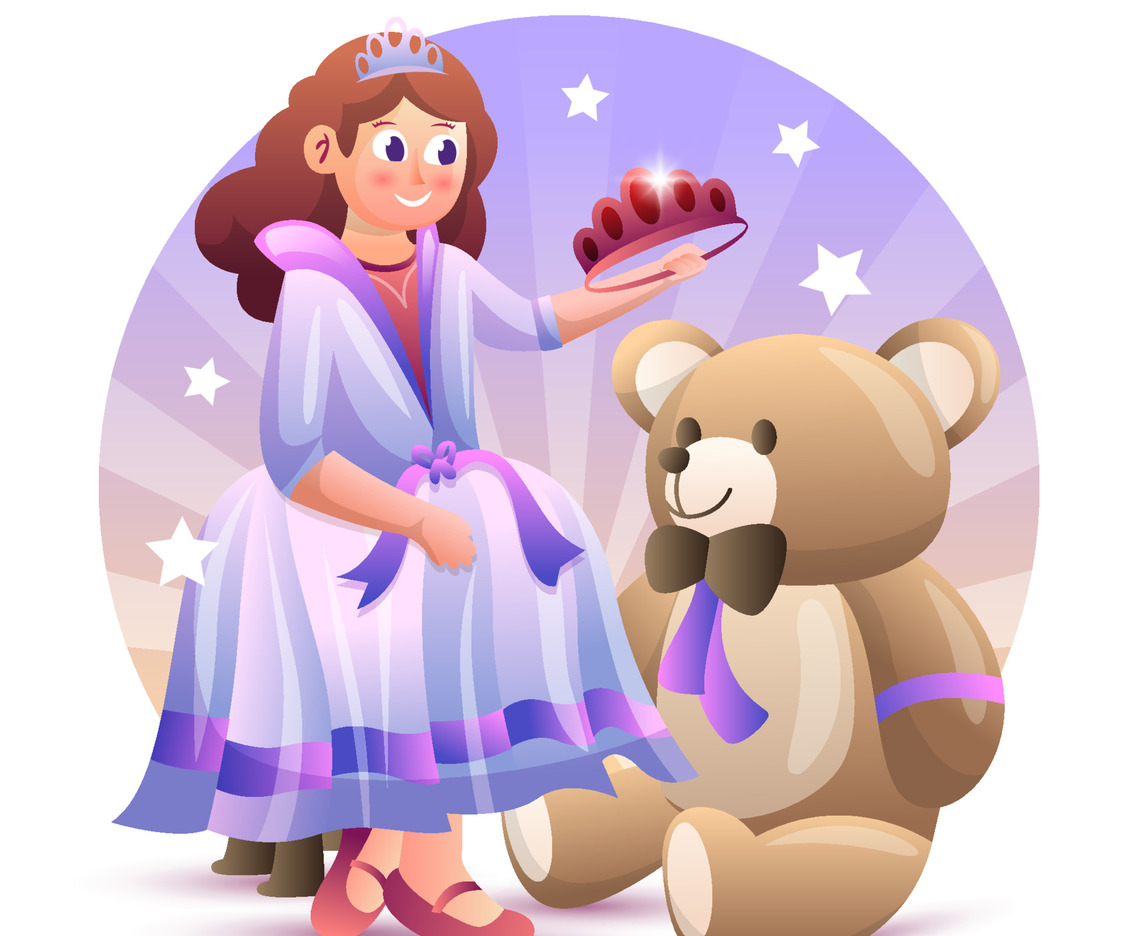 Child Dress Up Her Doll