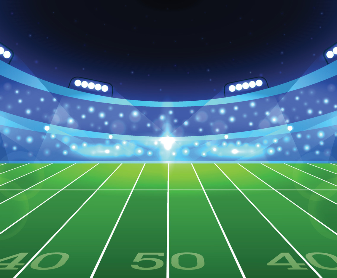 Superbowl Stadium at Night