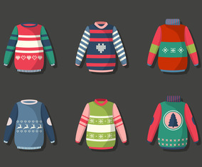 Cute Ugly Sweater Sticker Collection