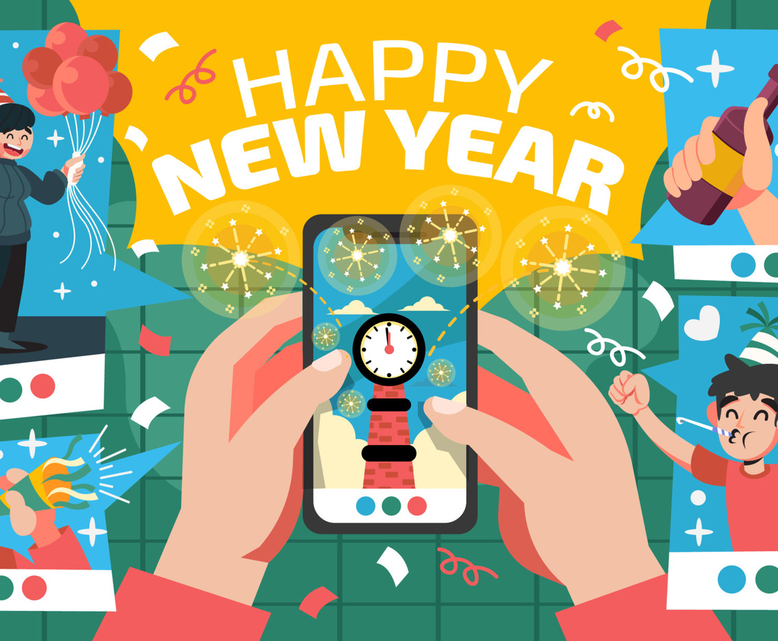 Celebrating New Year with Online Friend