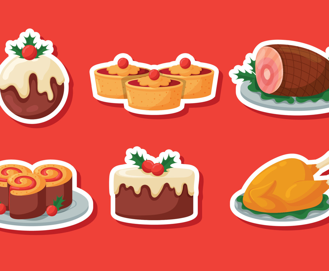 Christmas Food Sticker