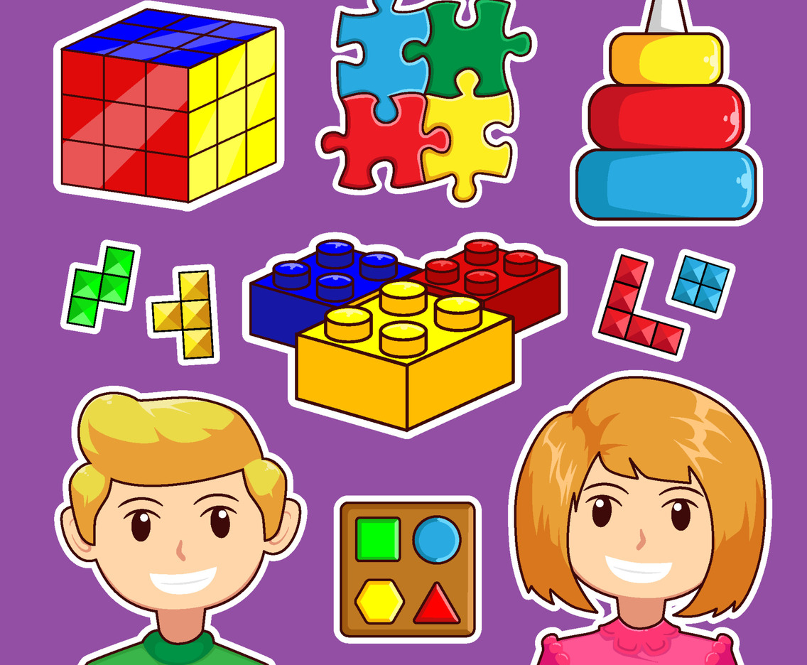 Children Activity Puzzle Sticker Set