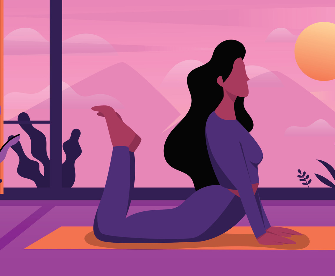 Woman Yoga for New year Resolution