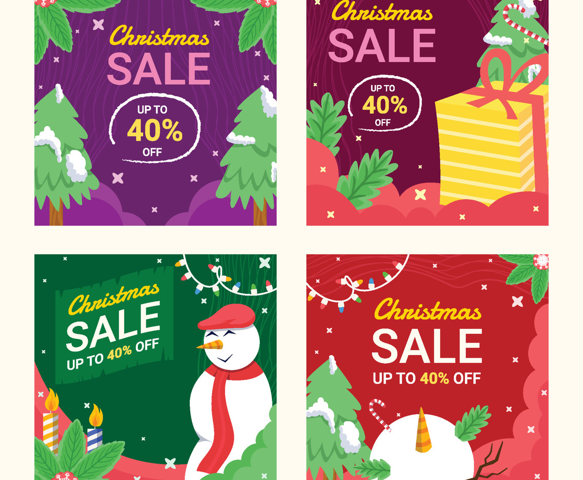 Christmas Sale Social Media Posts