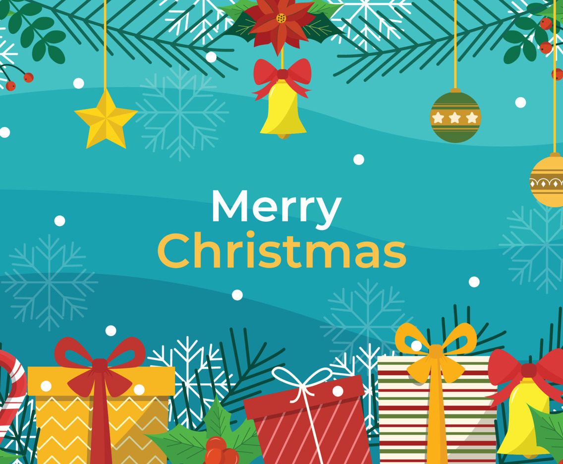 Christmas Ornaments Background Concept