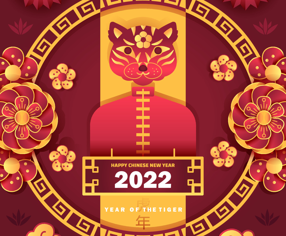 Happy Chinese New Year 2022 Year of The Tiger