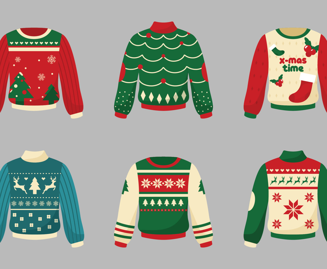 Christmas Ugly Sweater Sticker