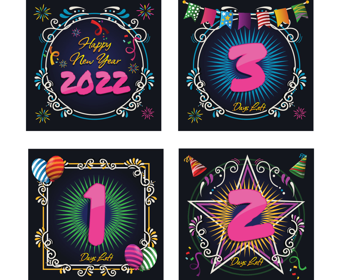 New Year Countdown Social Media Post
