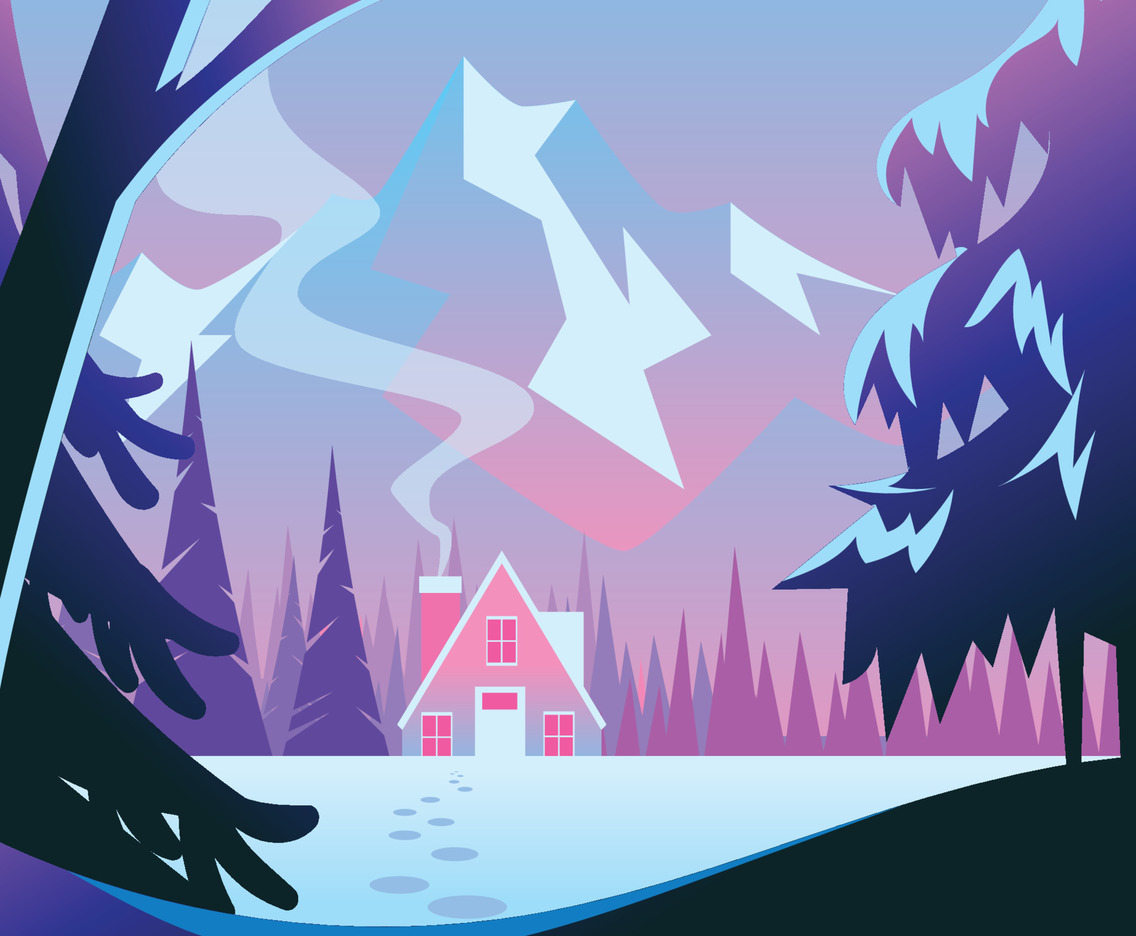 Afternoon Winter Scenery