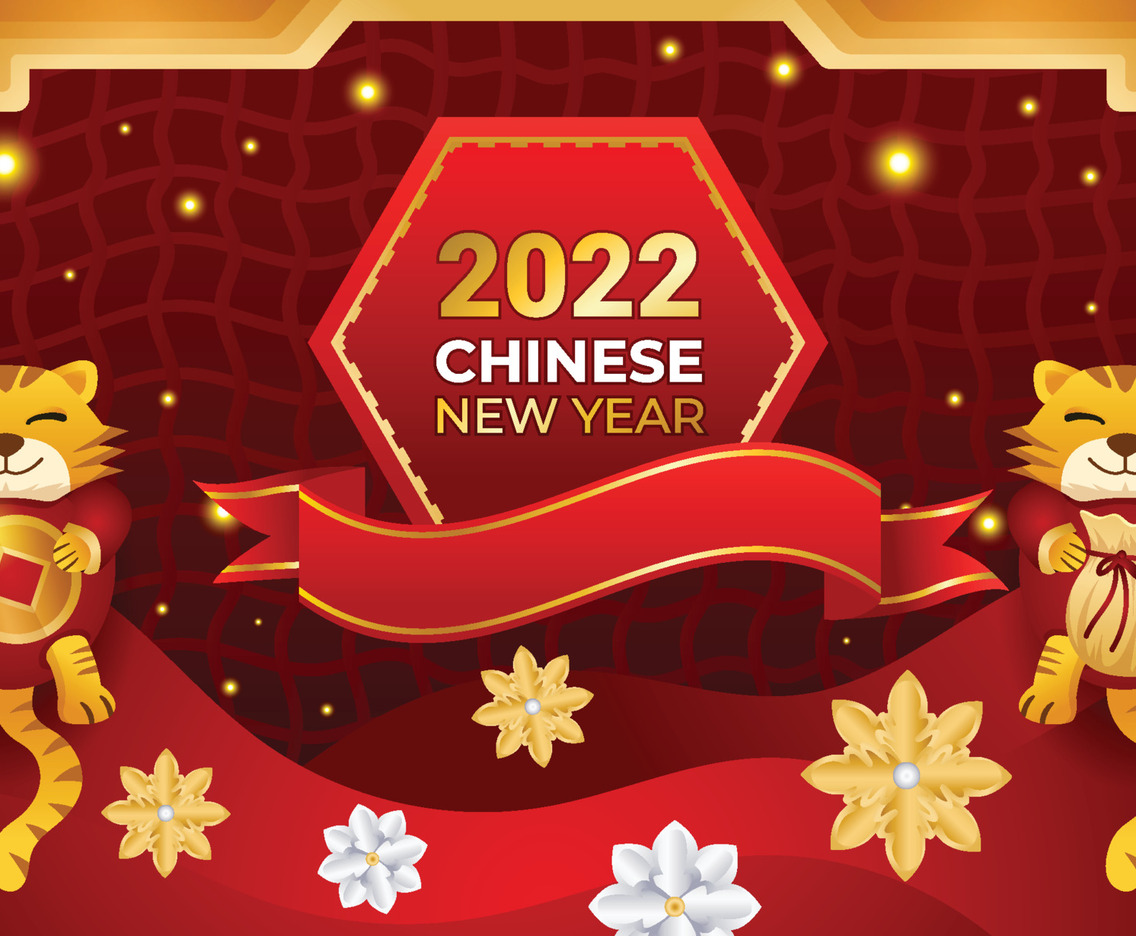 Chinese New Year 2022 Year of The Tiger Background