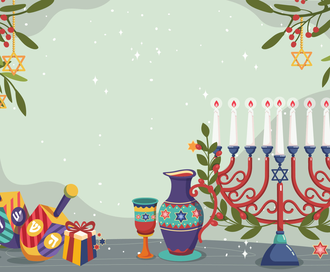 Jewish holiday Hanukkah Background