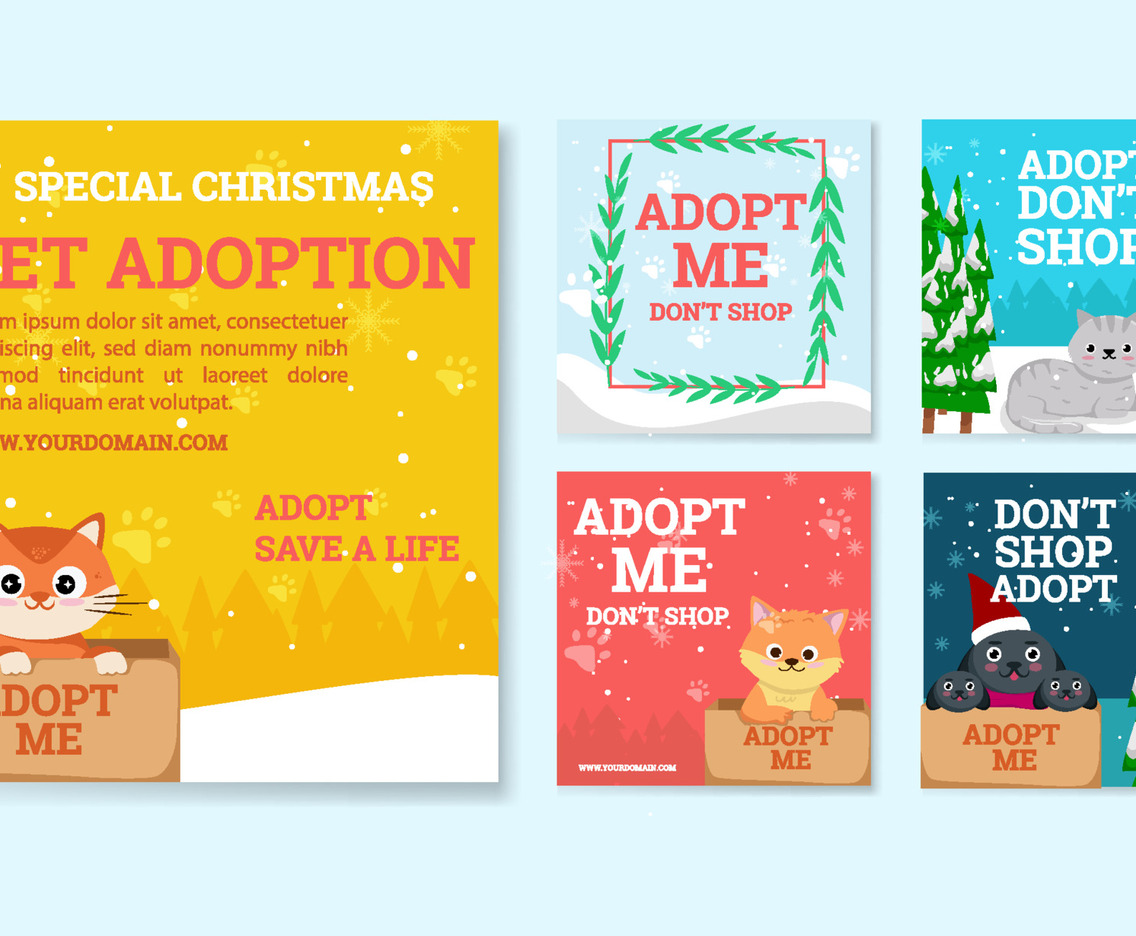 Santa Paws Social Media Post Template